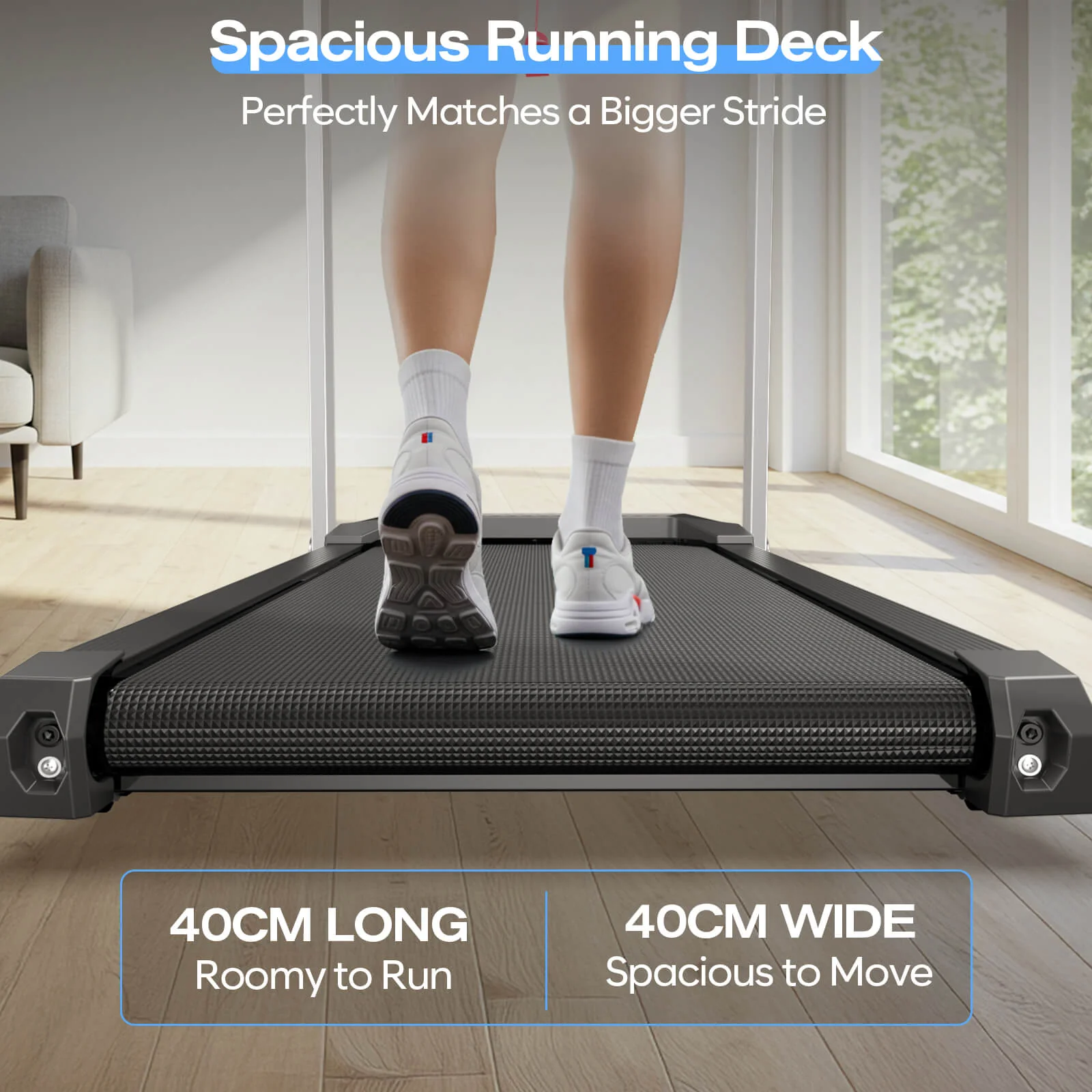 TM015-Foldable Incline Treadmill With Side Rails 350 lbs Capacity - Image 17