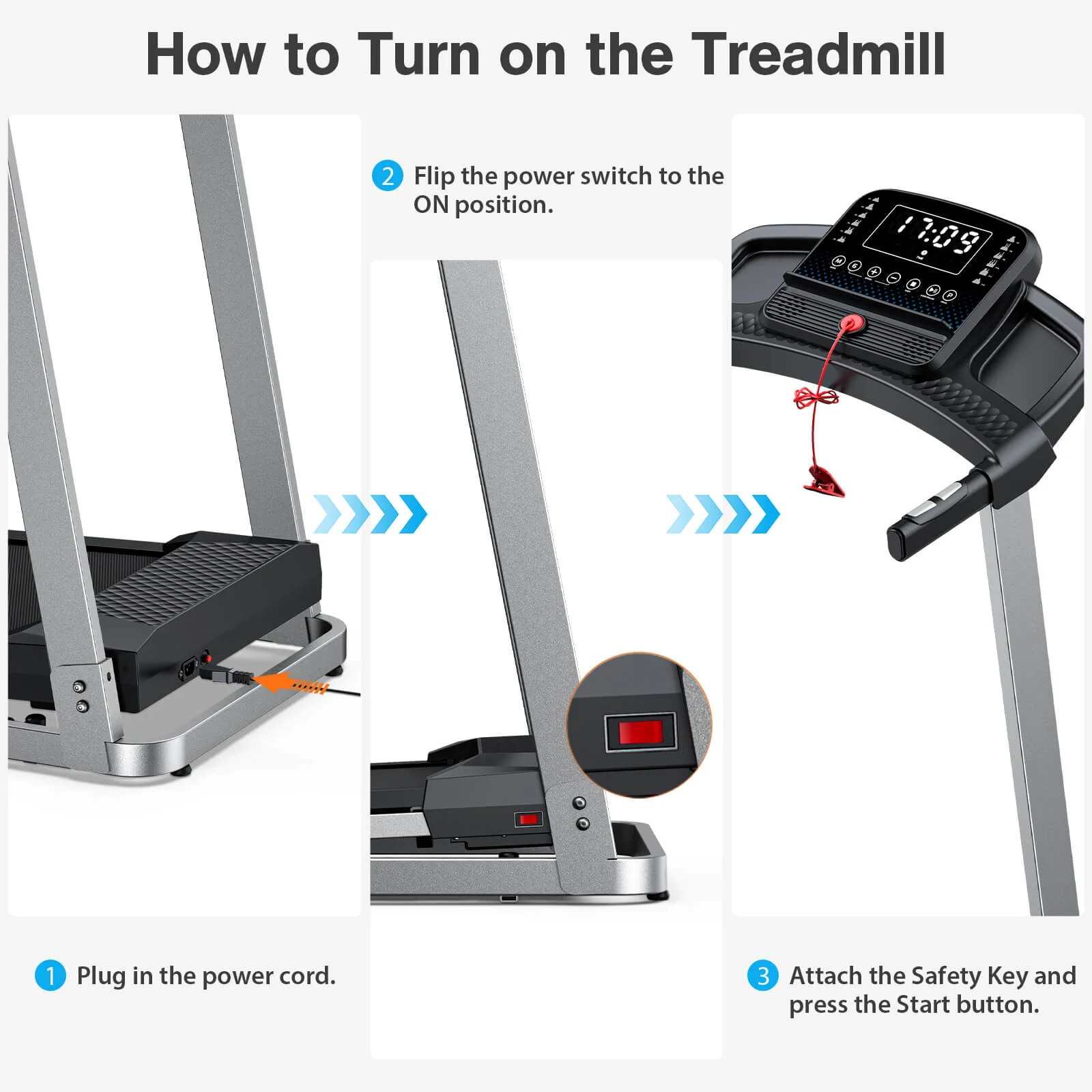 TM015-Foldable Incline Treadmill With Side Rails 350 lbs Capacity - Image 31