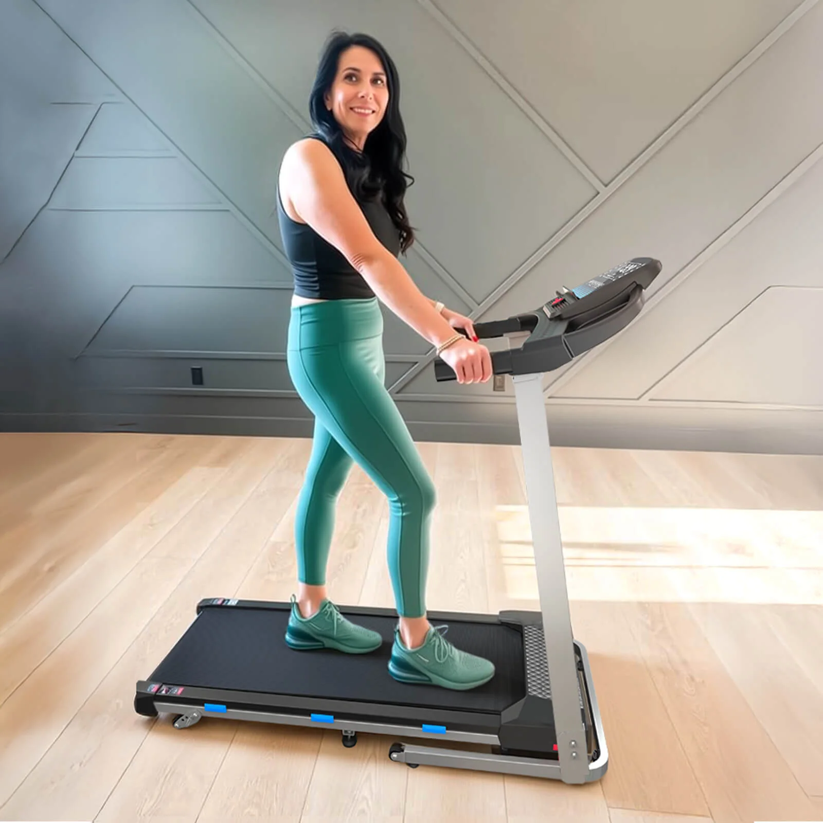 TM015-Foldable Incline Treadmill With Side Rails 350 lbs Capacity - Image 5