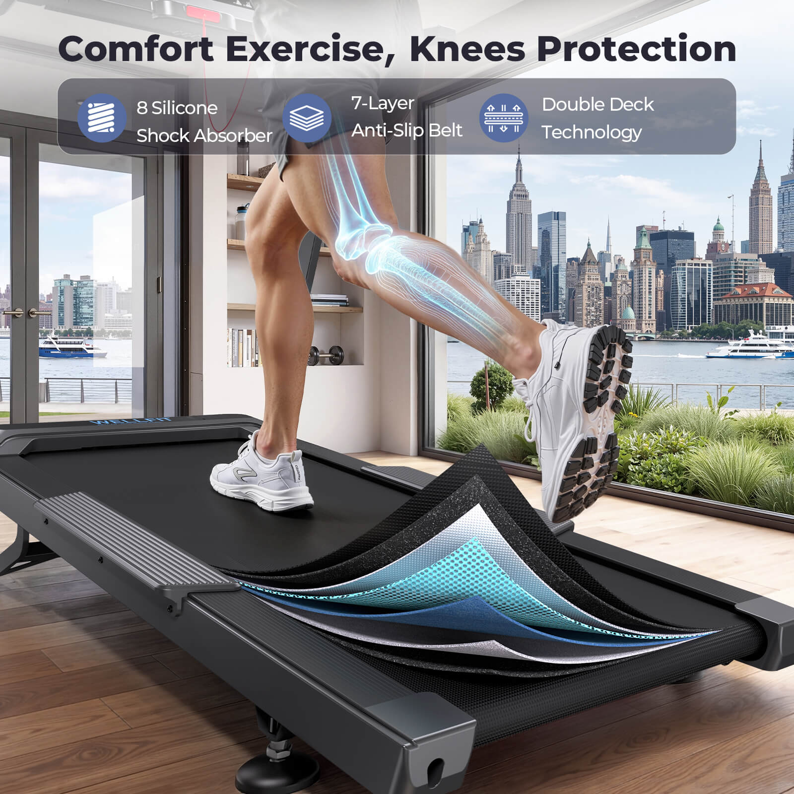 2026 TM029 Pro Heavy Duty Treadmill With 15% Auto Incline - Image 10
