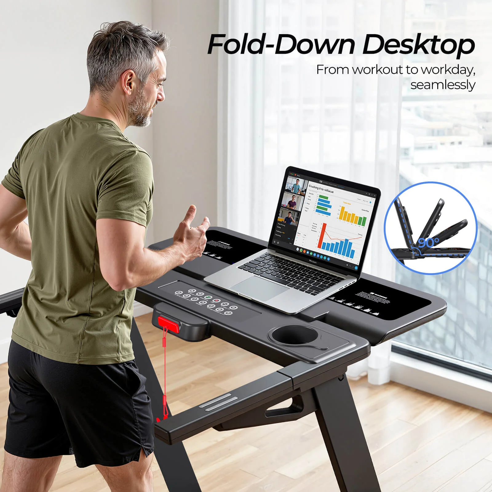 2026 TM029 Pro Heavy Duty Treadmill With 15% Auto Incline - Image 11