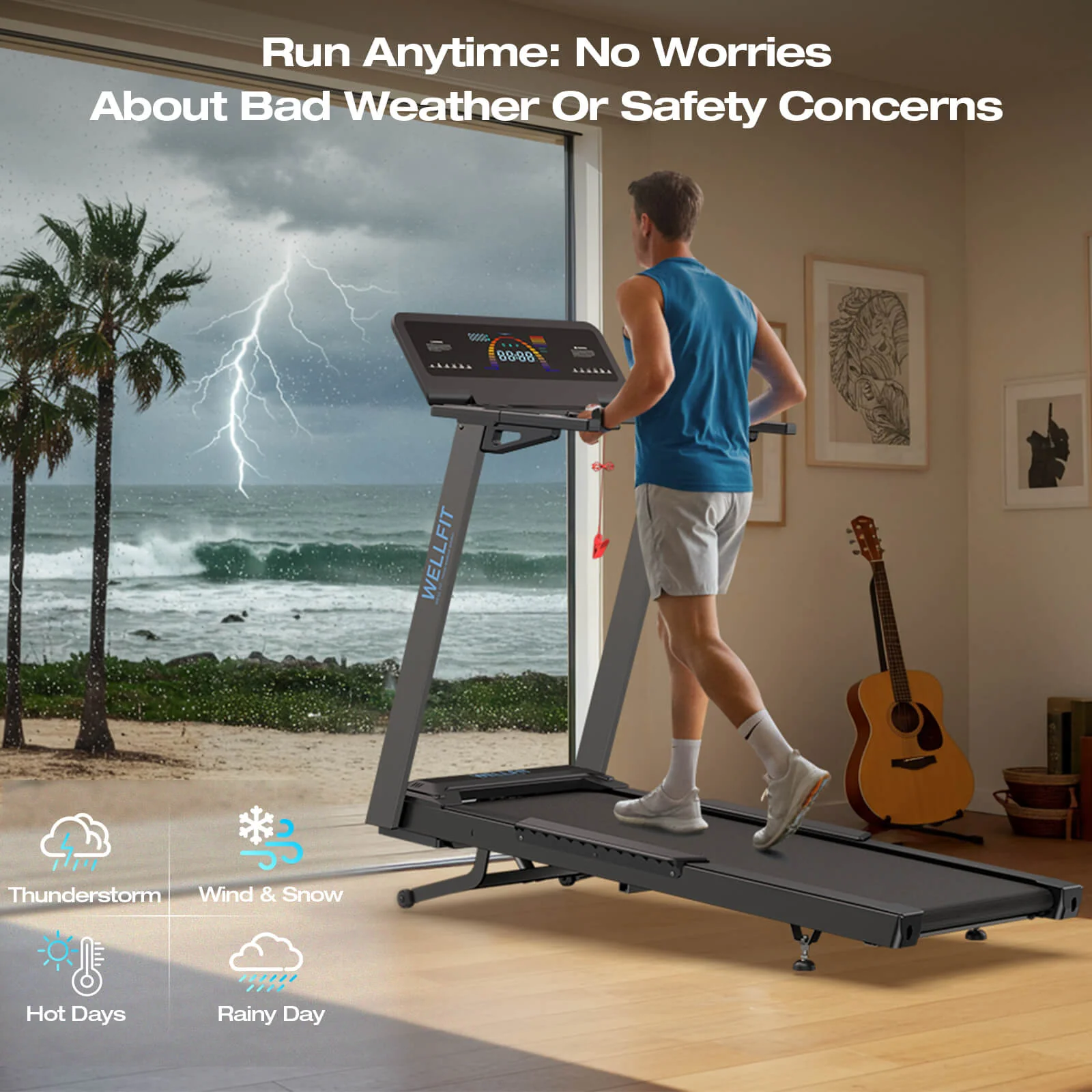 2026 TM029 Pro Heavy Duty Treadmill With 15% Auto Incline - Image 7