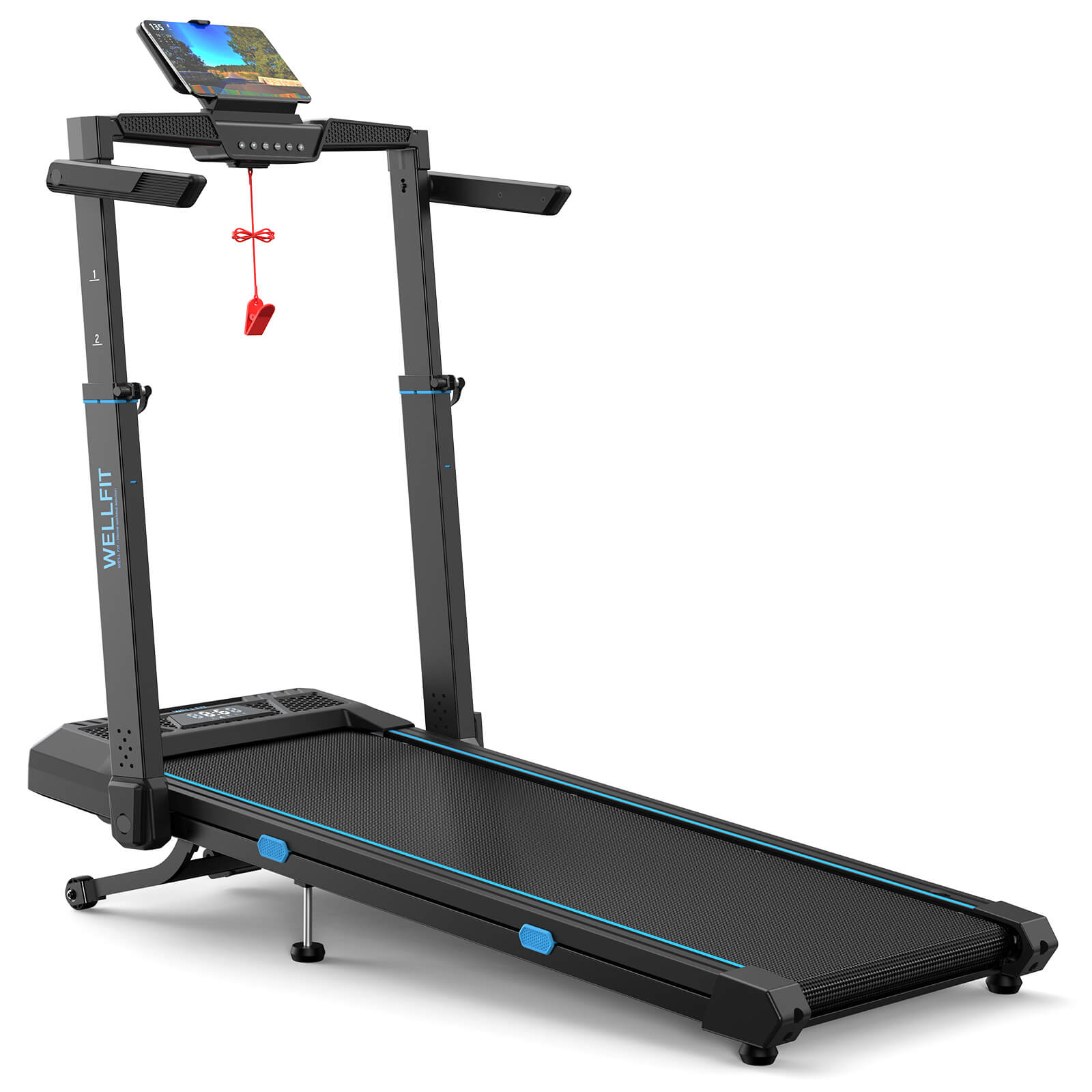 TM032 Height-Adjustable Treadmill with 10% Auto Incline 17*44 Inch Running Area - Image 21