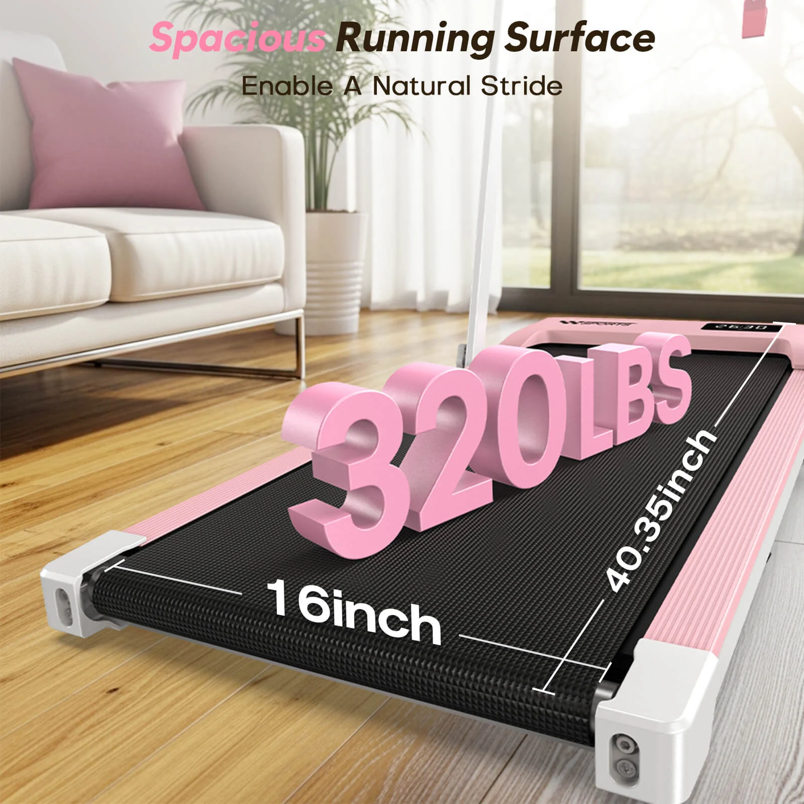 TM034 Folding Treadmill With 10% Incline - Image 14