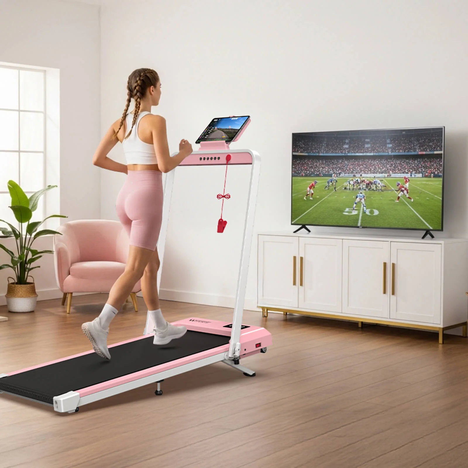 TM034 Folding Treadmill With 10% Incline - Image 16