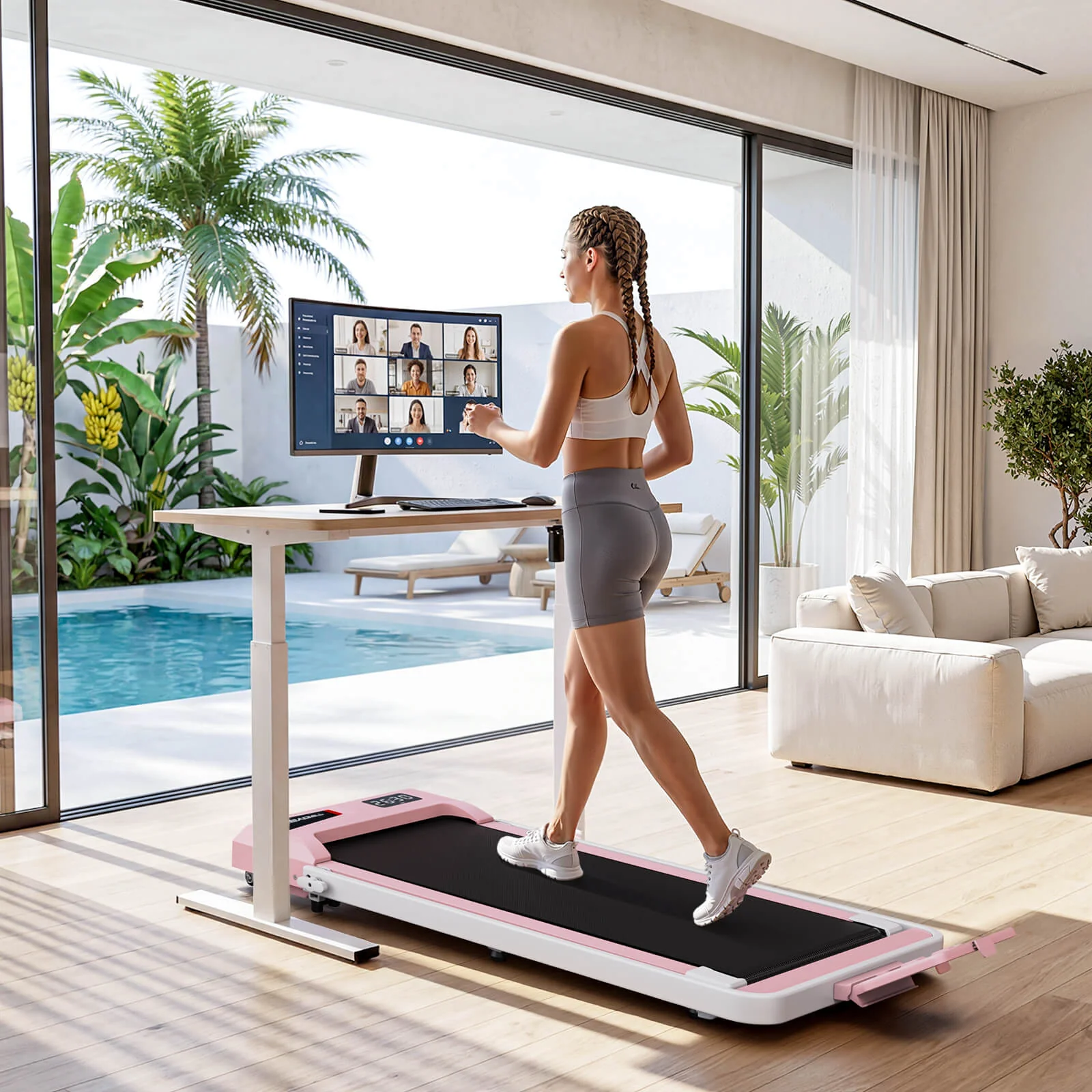 TM034 Folding Treadmill With 10% Incline - Image 5