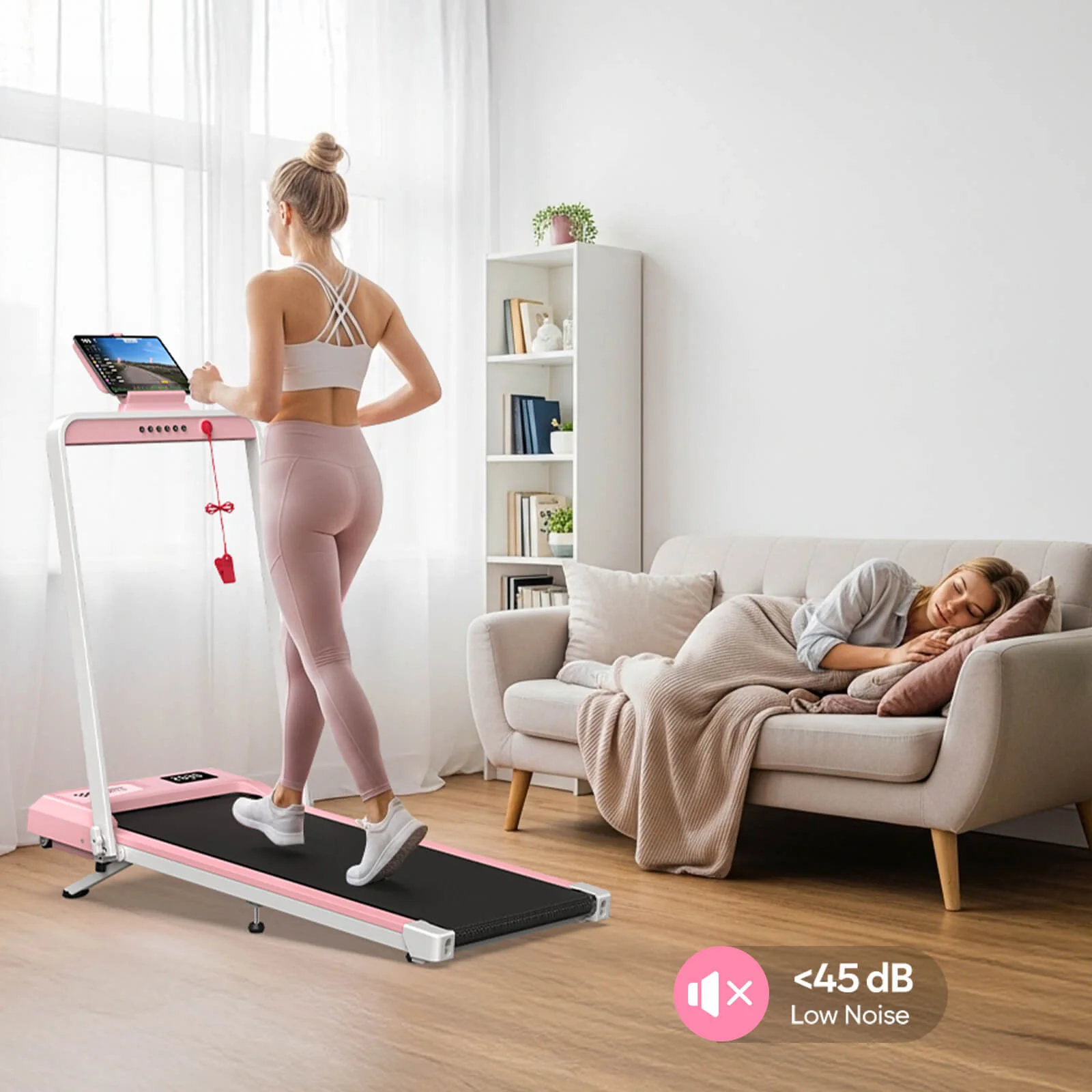 TM034 Folding Treadmill With 10% Incline - Image 8