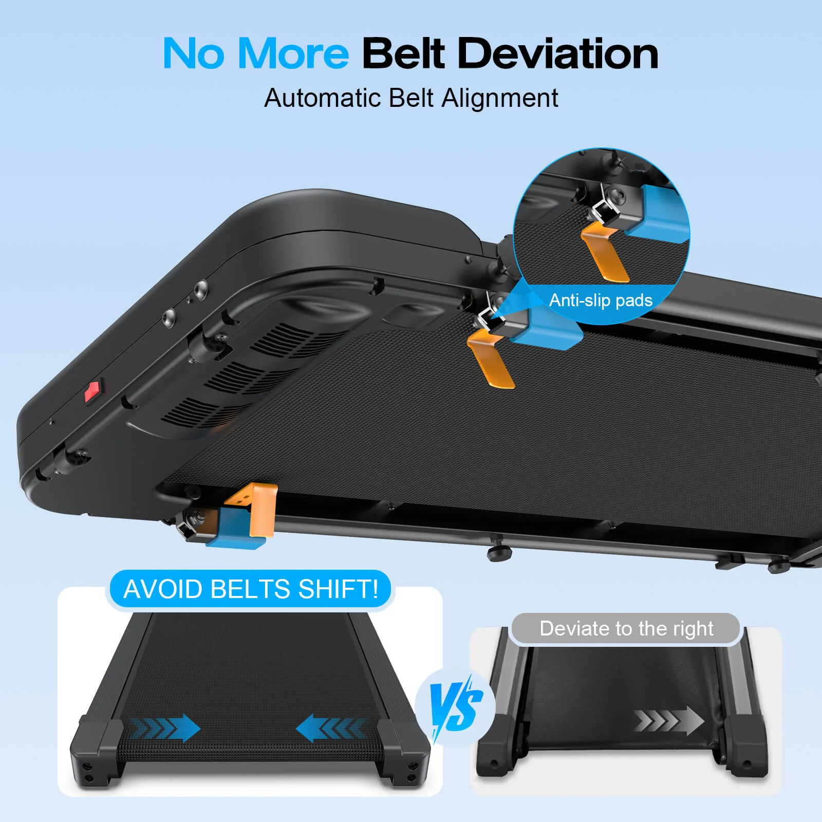 [Best Seller]TM037  Folding Treadmill With Incline 320LBS Capacity - Image 16
