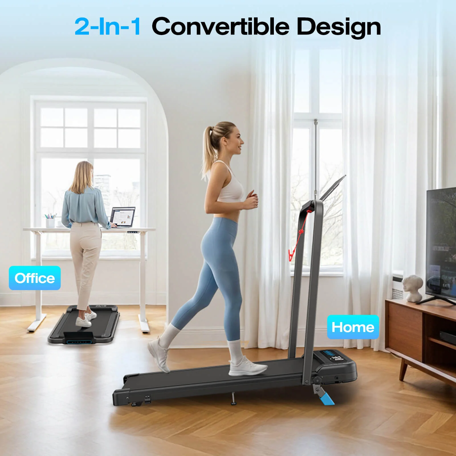 [Best Seller]TM037  Folding Treadmill With Incline 320LBS Capacity - Image 17