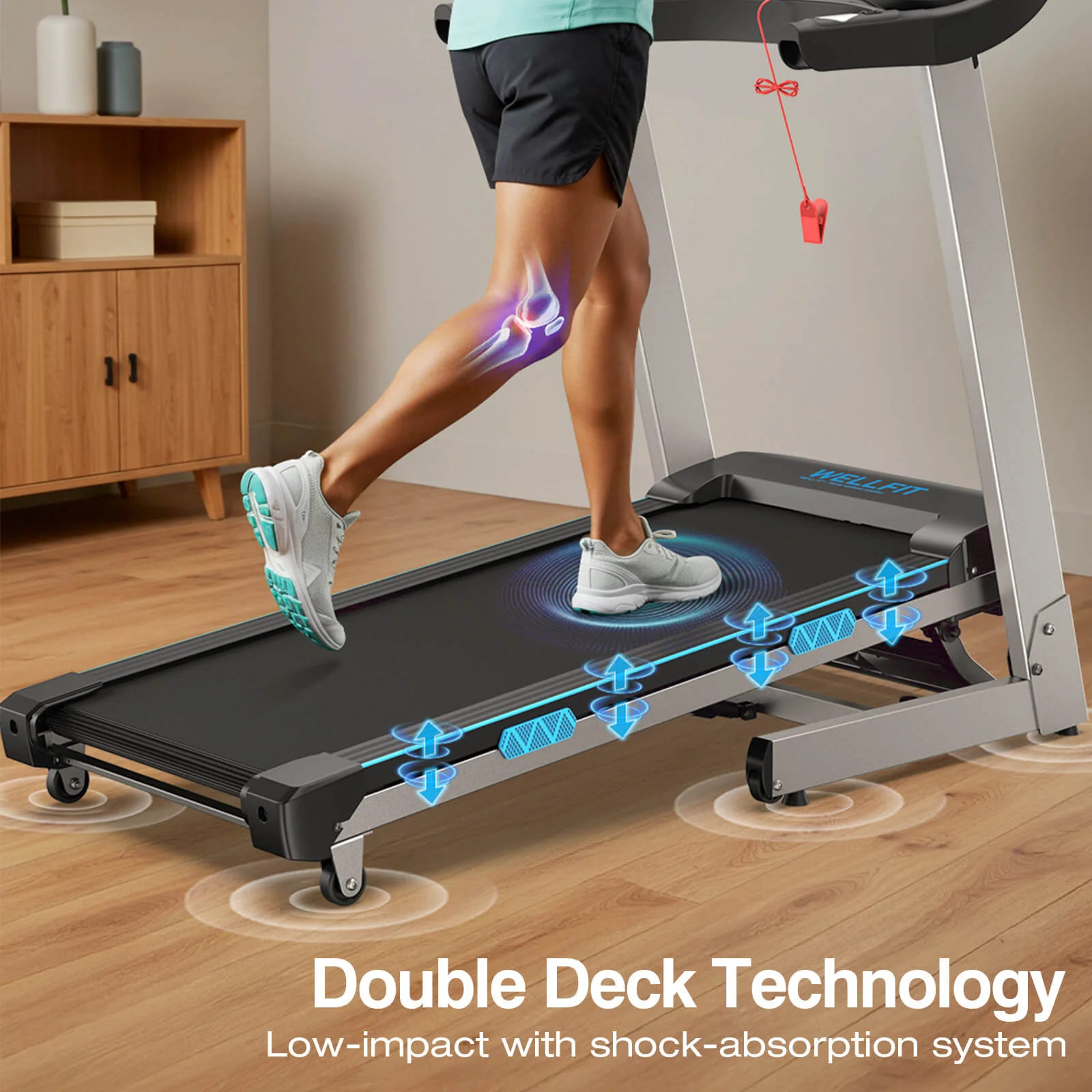 [2026]TM007 Foldable Auto 15% Incline Treadmill 400 LBS Capacity - Image 10