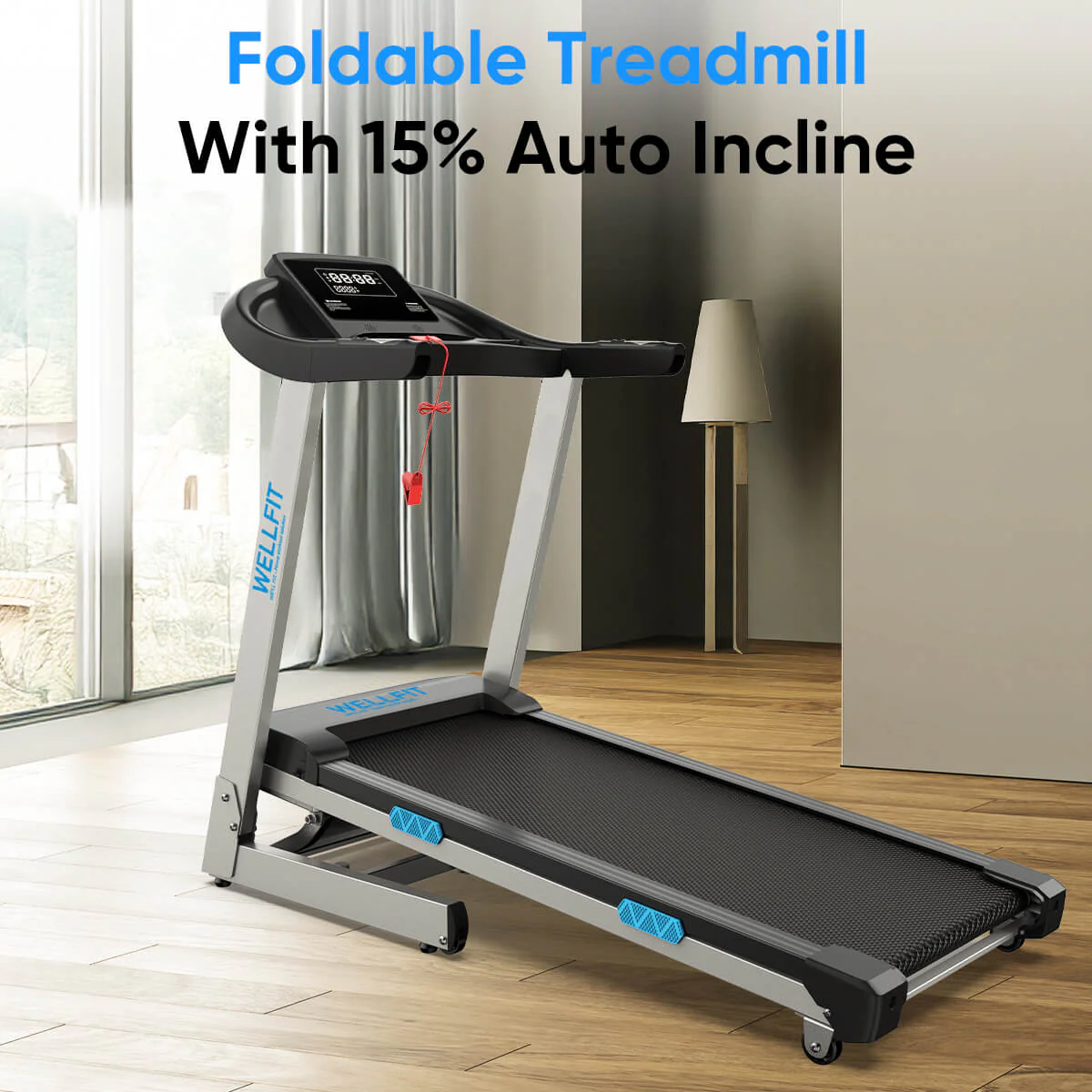 [2026]TM007 Foldable Auto 15% Incline Treadmill 400 LBS Capacity - Image 15