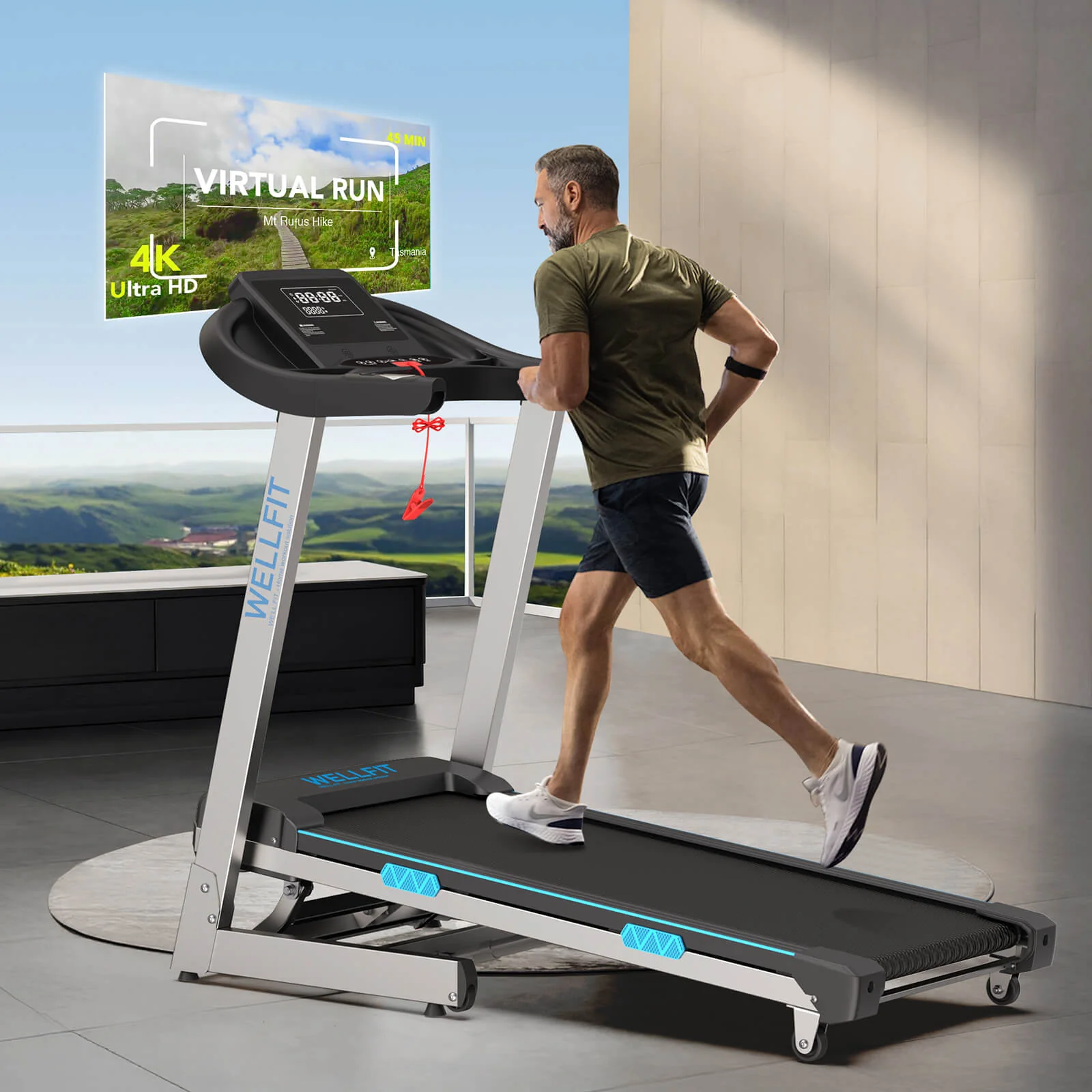 [2026]TM007 Foldable Auto 15% Incline Treadmill 400 LBS Capacity - Image 16