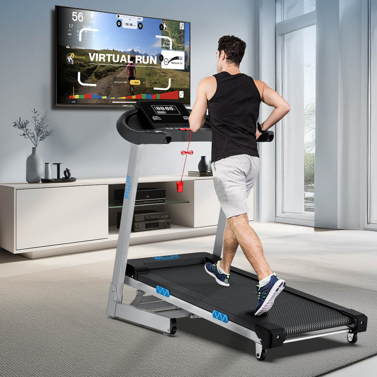 [2026]TM007 Foldable Auto 15% Incline Treadmill 400 LBS Capacity - Image 19
