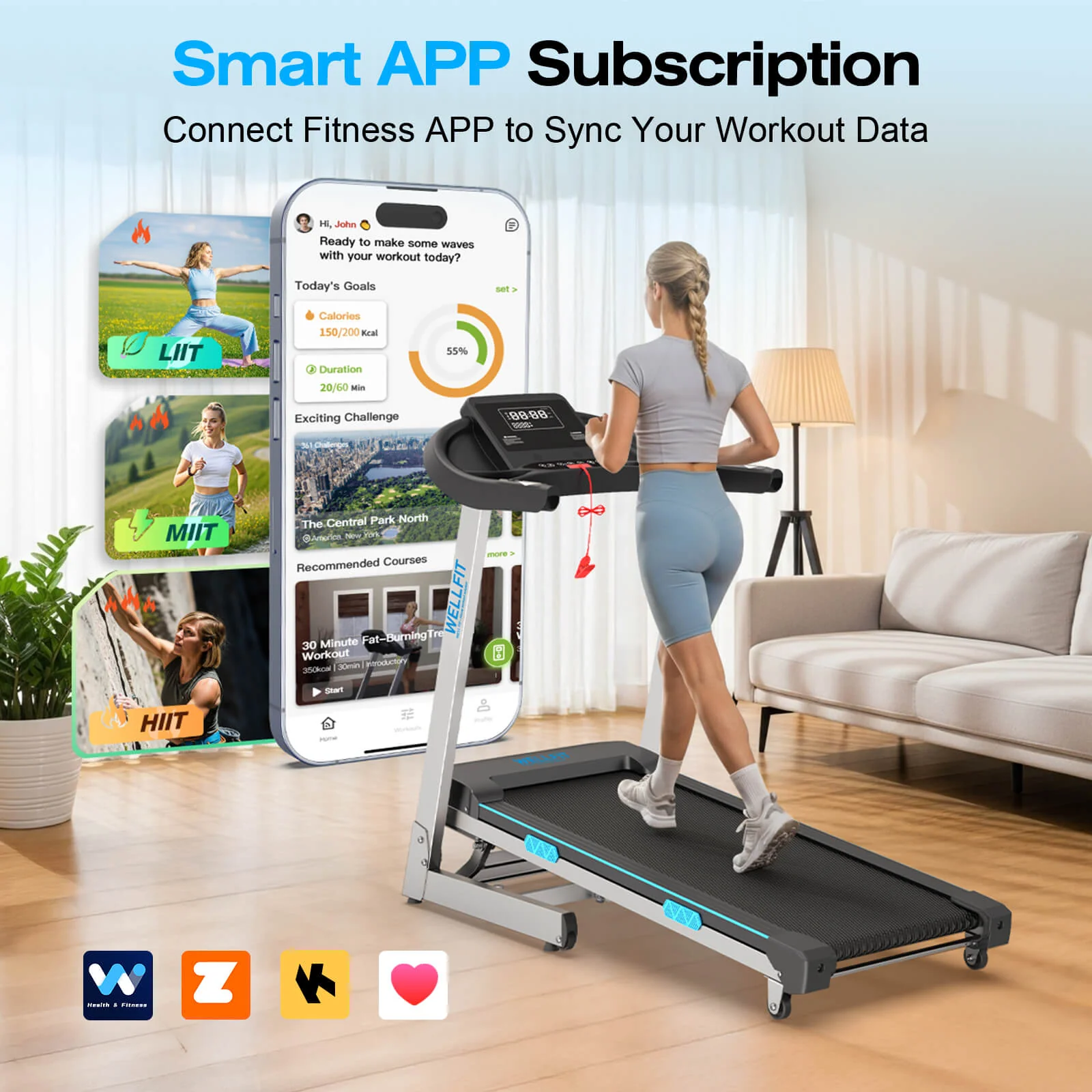 [2026]TM007 Foldable Auto 15% Incline Treadmill 400 LBS Capacity - Image 5